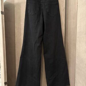 Good American Women's Black Wide-Leg Jeans